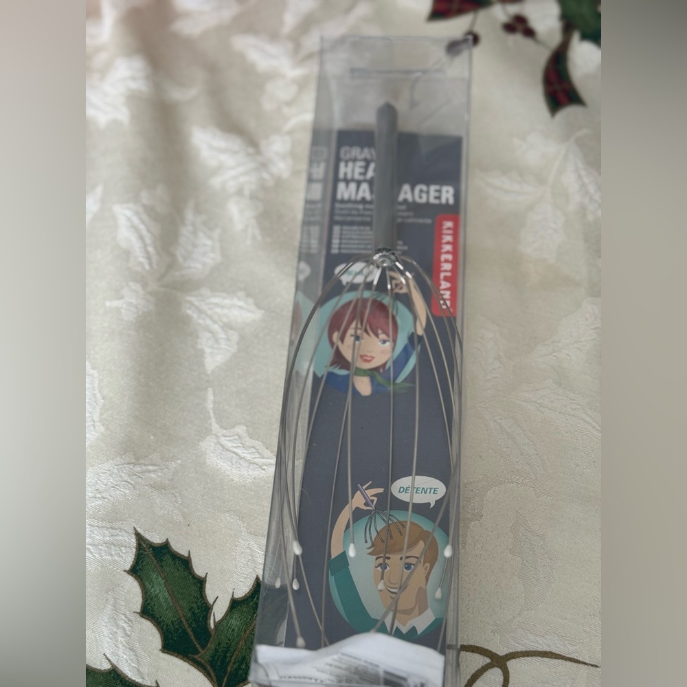 Kikkerland Gray Head Massager